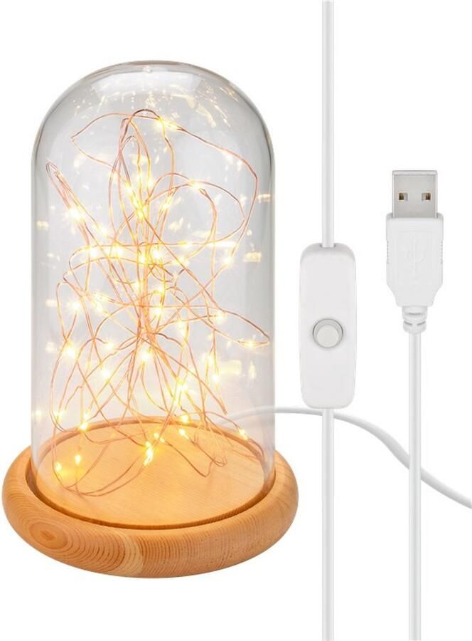 Goobay 60340 decoratieve verlichting Lichtdecoratie figuur Beige Transparant Wit 50 lampen LED