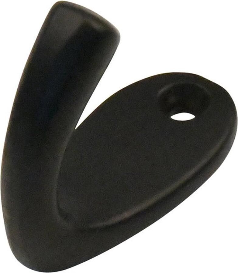 Good in Style Compacte gietijzeren kapstokhaak Fortis Zwart