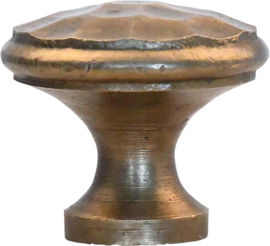 Good in Style Gietijzeren Kastdeurknop Hamerslag Rustieke Knop Brons 30mm
