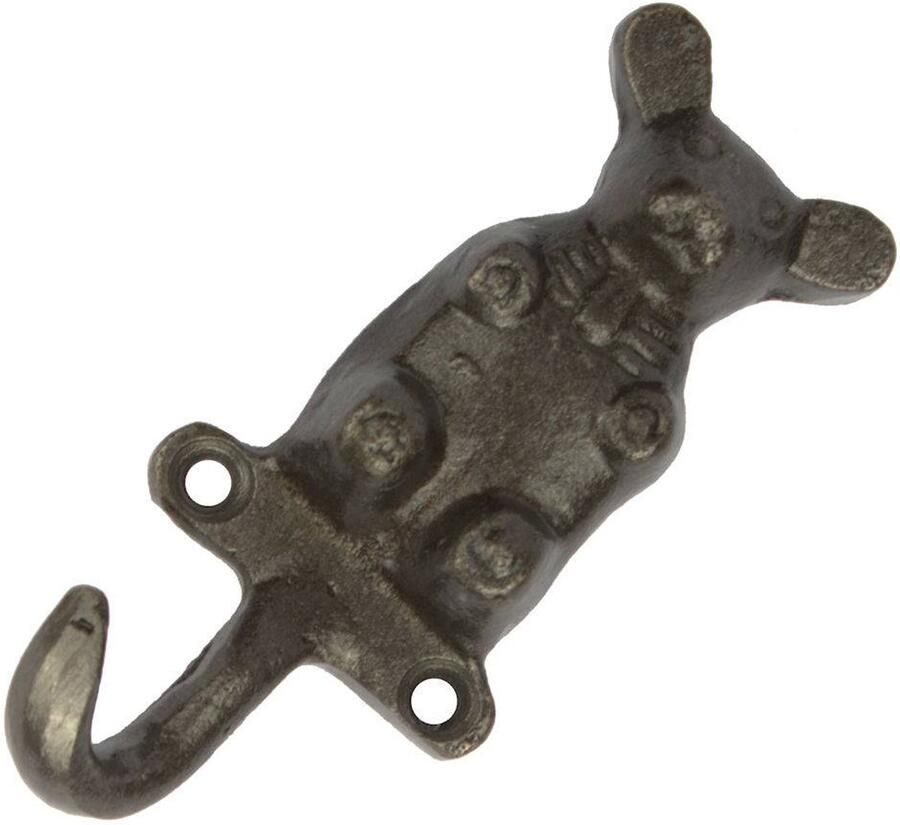 Good in Style Kapstokhaak “Beertje” – gietijzer 81×35 mm (blank gelakt)