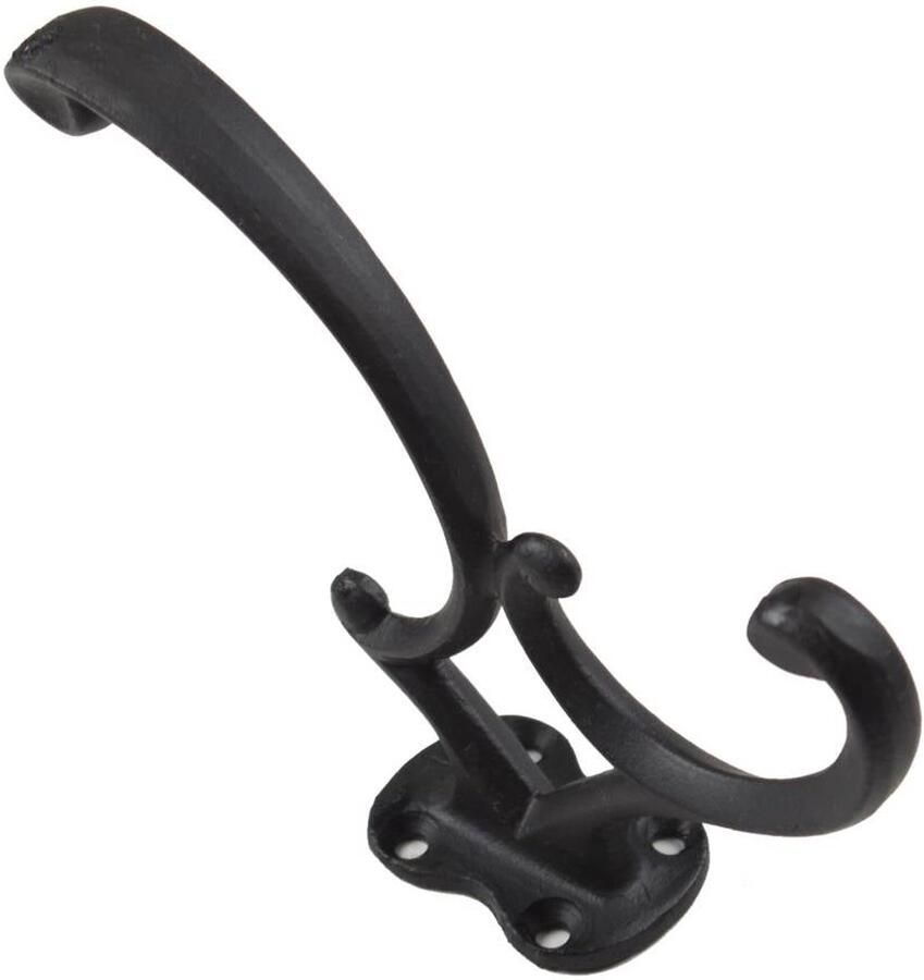 Good in Style Kapstokhaak “Diamant” – gietijzer Zwart of blank (135 mm) Blank