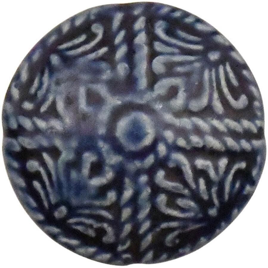 Good in Style Meubelknop 40 5mm Flora blauw wit