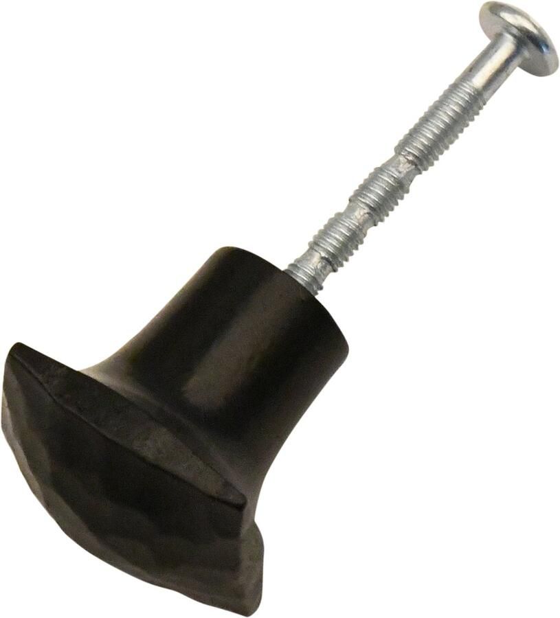 Good in Style Meubelknop vierkant 26 mm hamerslag zwarte lak