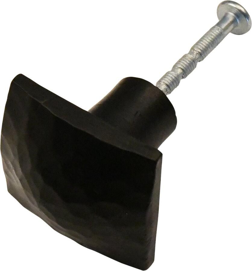 Good in Style Meubelknop vierkant 37 mm hamerslag zwart