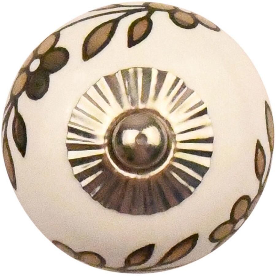 Good in Style Porseleinen meubelknop met bloemendecor