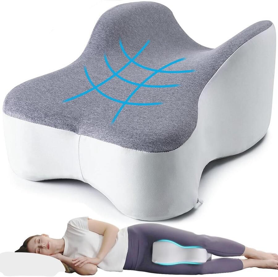 Good4You Kniekussen Voor in Bed Zijslaapkussen Beenkussen Schootkussen Orthopedisch Voor Zijslapers