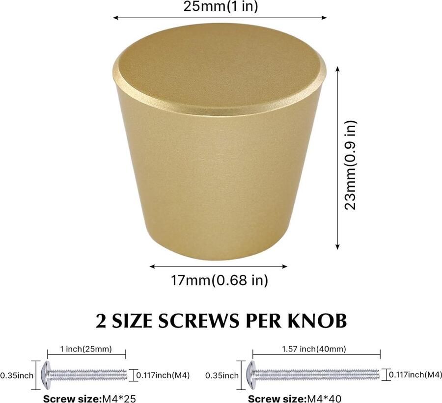 Goodivery 10 meubelknoppen goud kastgrepen goud metaal ladeknoppen commode meubelknoppen LS745GD meubelknop handvat garderobe