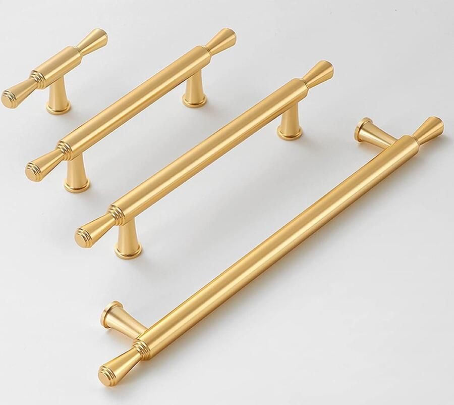 Goodivery 2 stuks kastgrepen goud 192 mm gatafstand keukendeurgreep meubelgreep deurgreep voor thuis keuken kantoor meubels nachtkastjes commodes kasten kastdeurgrepen