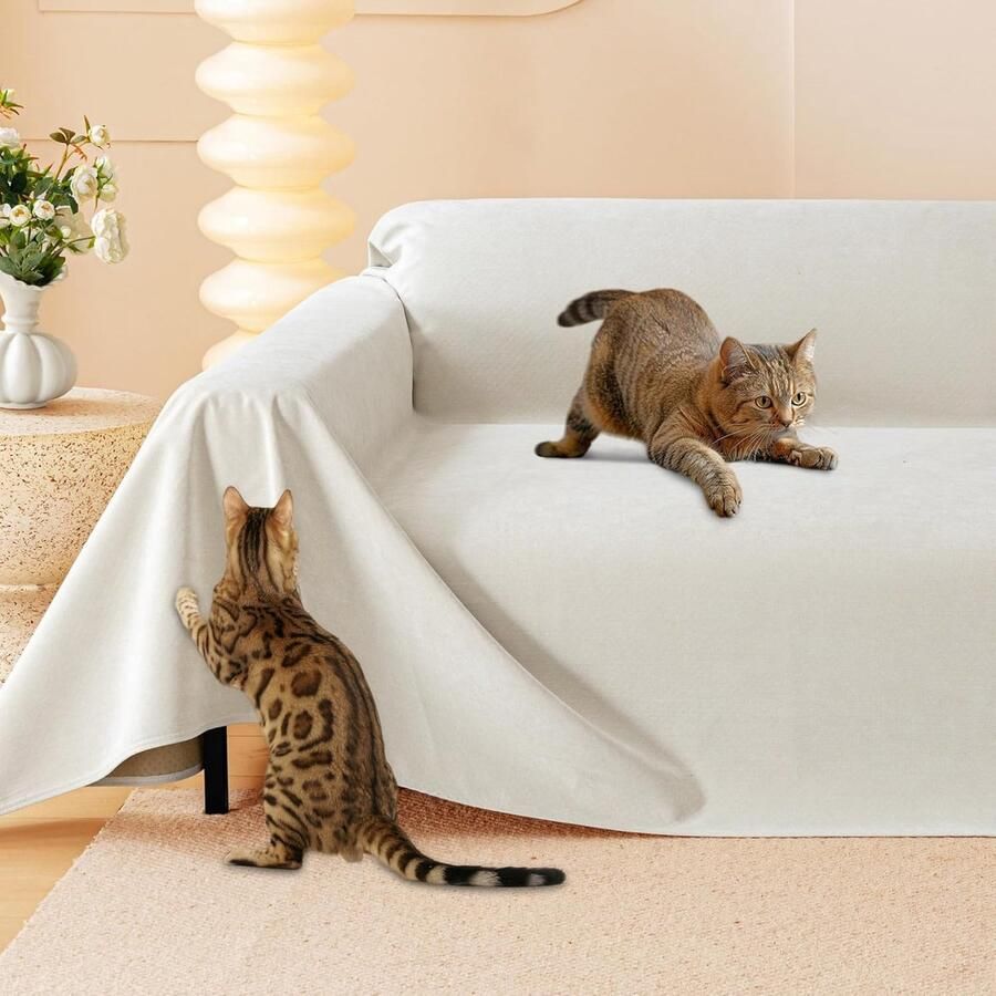 Goodivery Beschermende Bankhoes voor Katten en Huisdieren Waterdichte en Antislip Sofa Cover