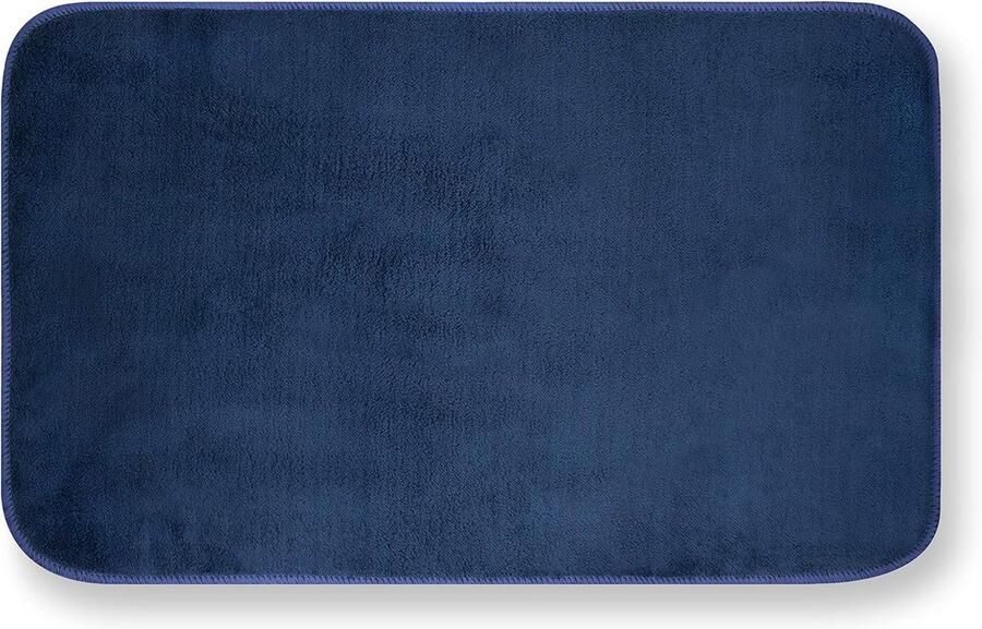 Blauwe Absorberende Polyester Vloerkleed 40 x 70 cm voor Alle Leefomgevingen