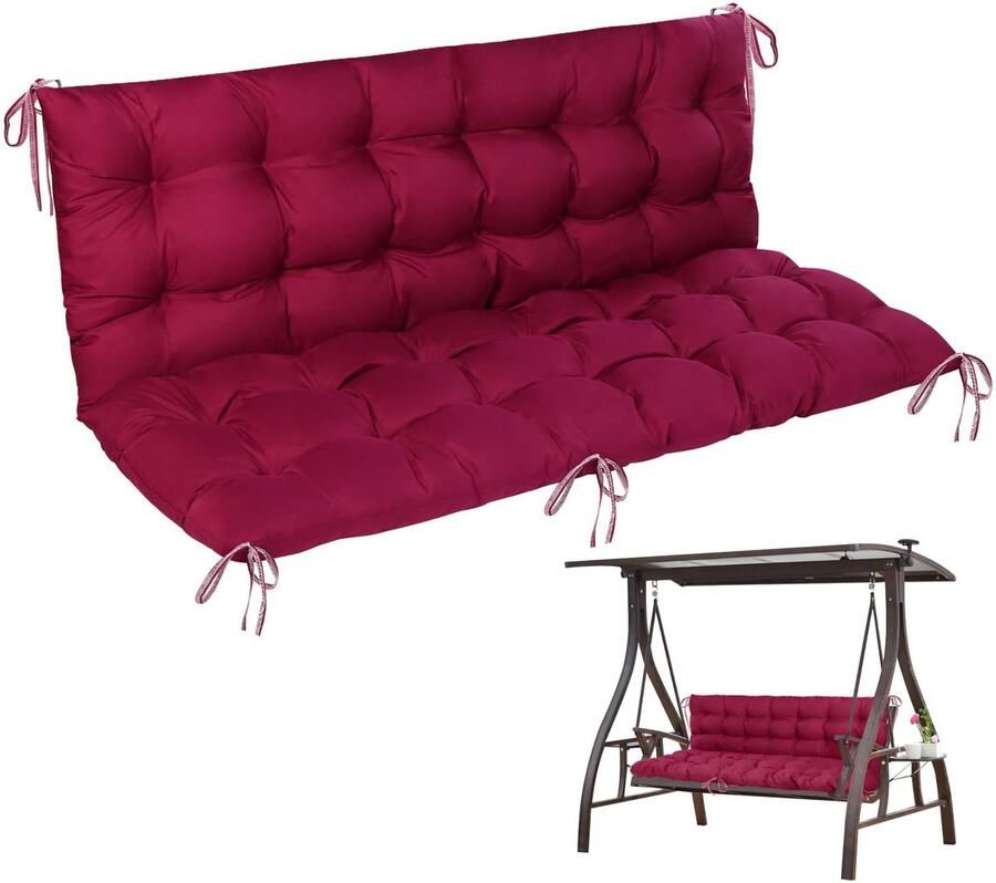 Goodivery Comfortabel tuinbankkussen voor schommelstoelen en ligbedden 150x100 cm