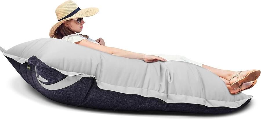 Goodivery Comfortabele Extra Grote Rechthoekige Zitzak voor Buiten – Weer- en Waterbestendig