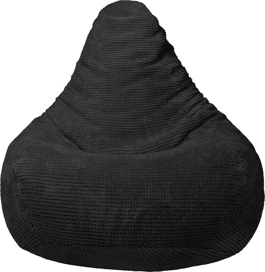 Goodivery Ergonomische Zitzak met Rugleuning voor Volwassenen in Zachte Corduroy Stof voor Optimaal Comfort