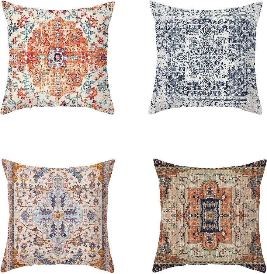 Goodivery Cushion Covers Set van 4 voor Bank en Woonkamer 45 x 45 cm