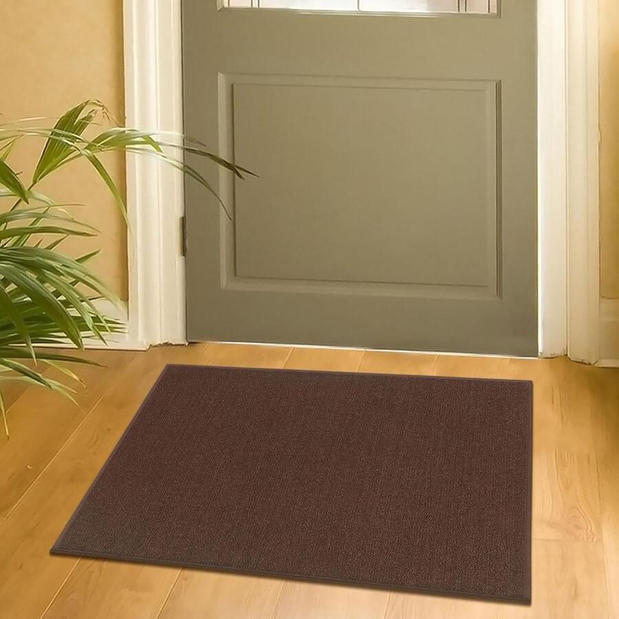 Goodivery Donkerbruine Vloerkleed met Antislip Rug Comfort en Veiligheid in Elk Huis