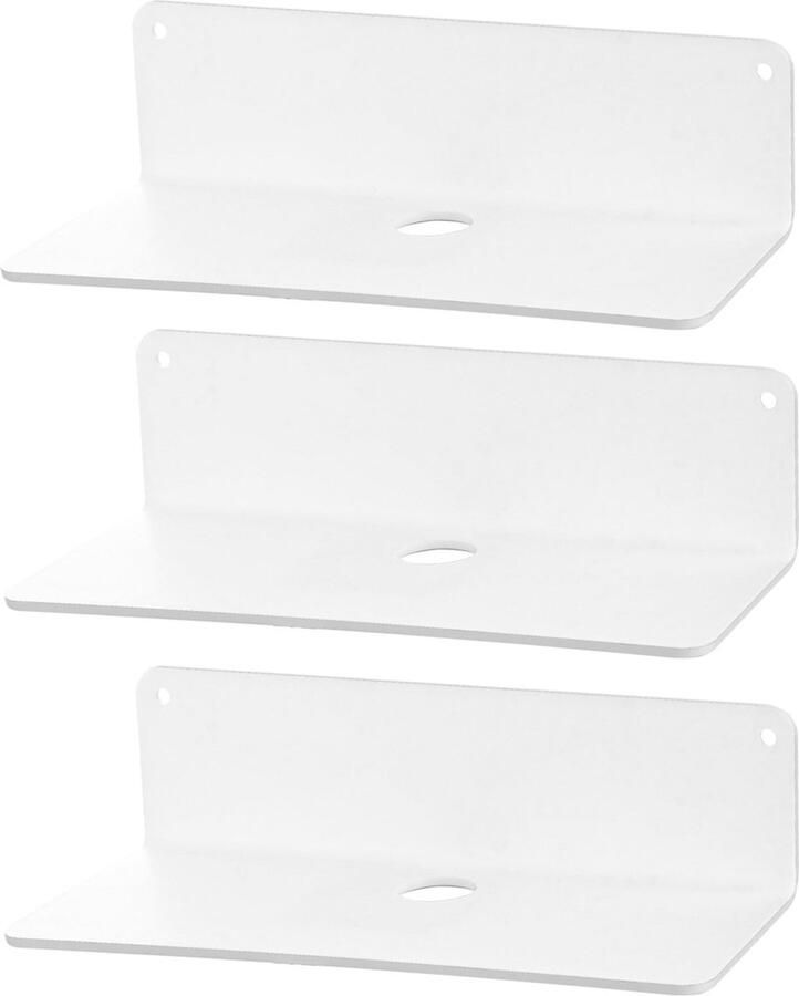 Goodivery Drie Stuks Moderne Zwevende Wandplanken voor Multifunctioneel Gebruik in Huis en Kantoor