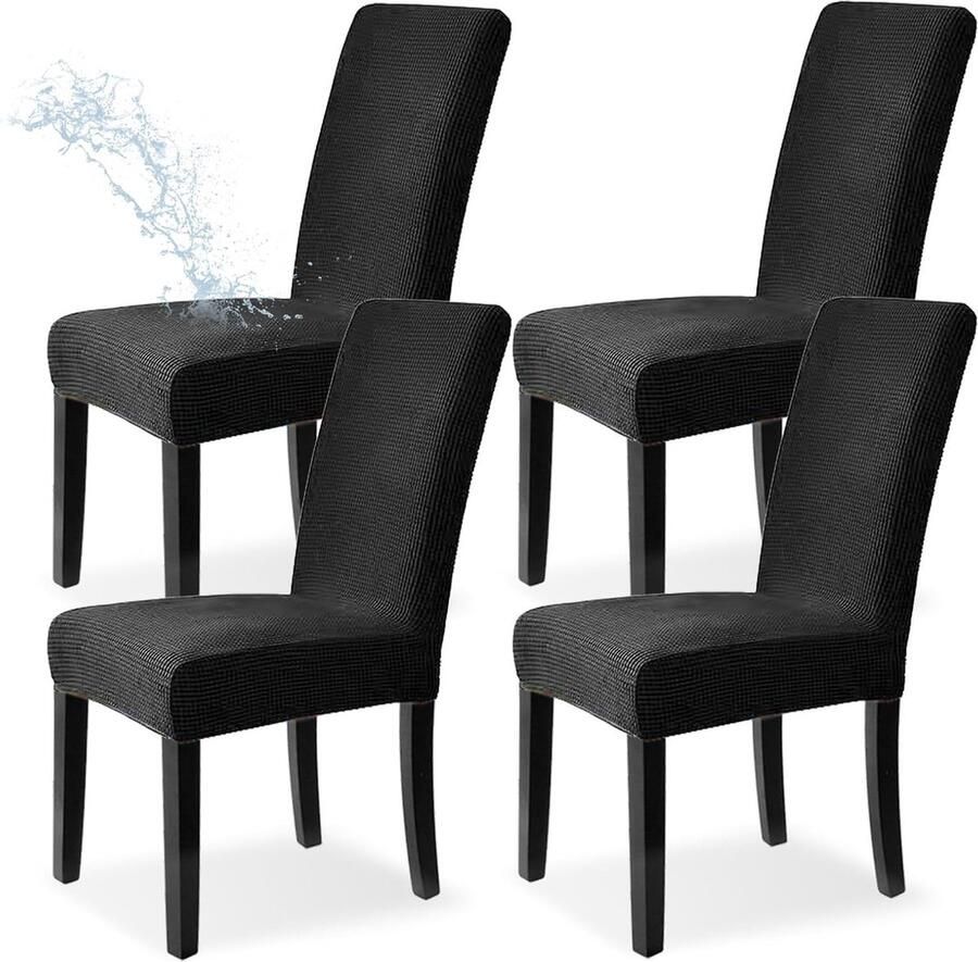 Goodivery Elastische Stoelhoezen Set van 4 voor Gebruiken en Bescherming