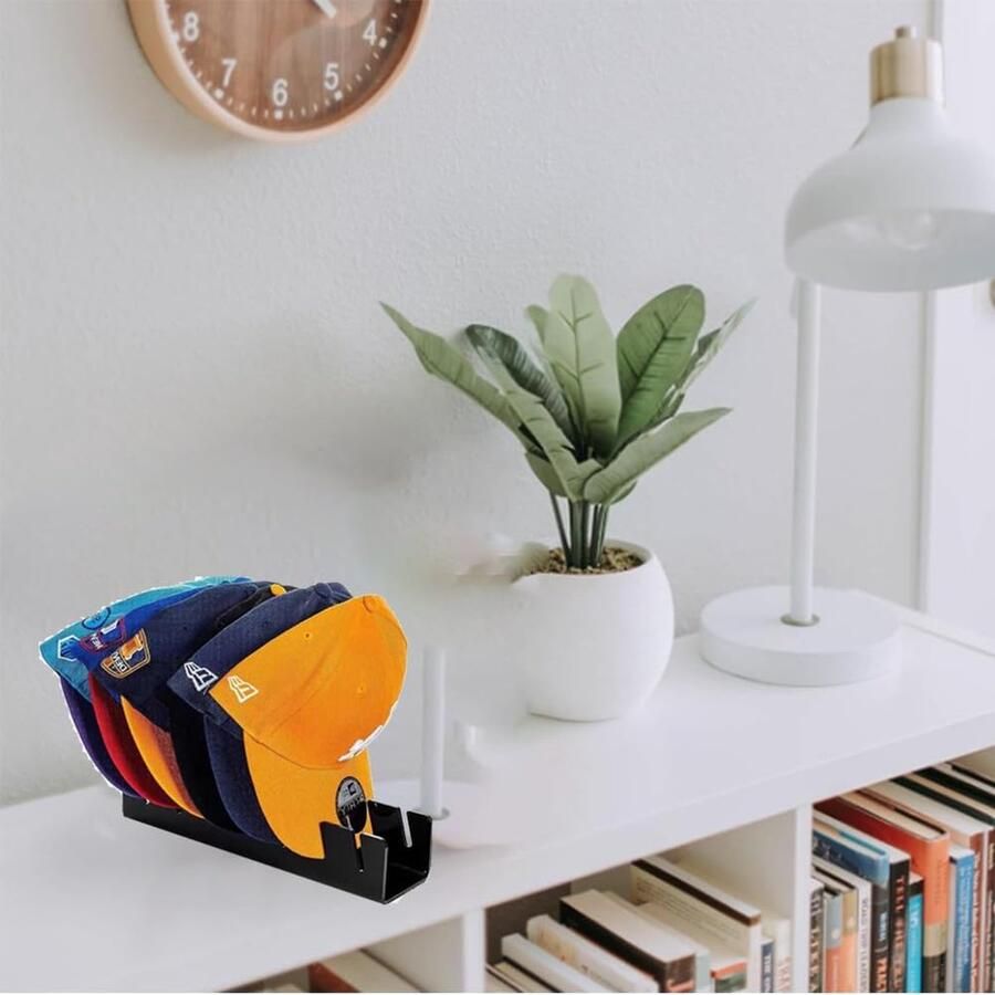 Goodivery Elegant en Functionele Hoedenstandaard voor Honkbalpetten met Acryl Display en Opslag voor 7 Petten