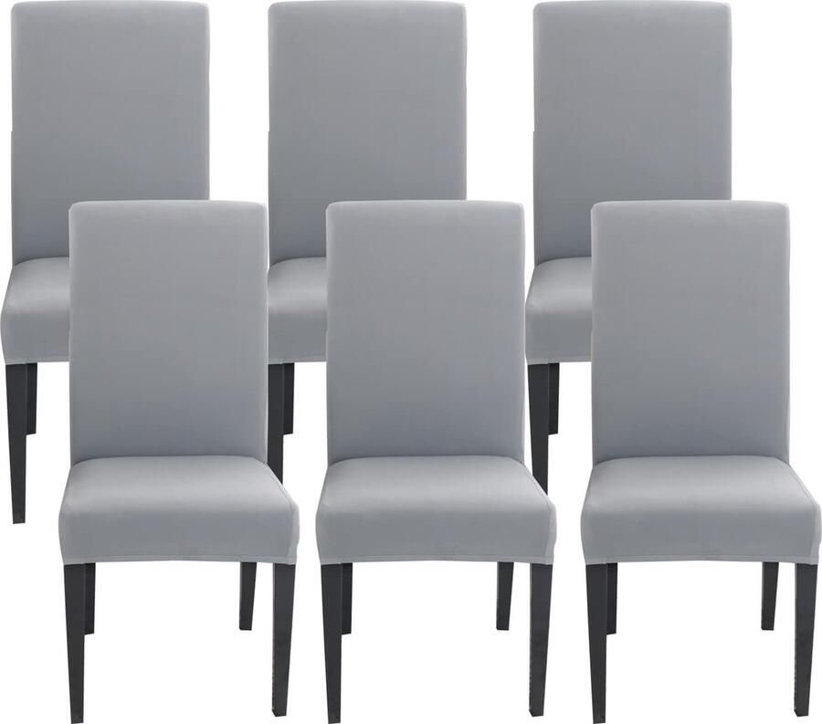 Goodivery Elegante en Universele Stretch Stoelhoezen Set van 6 voor Omgevingen