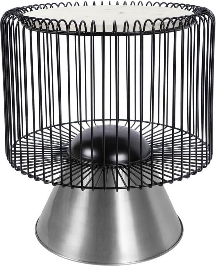 Goodivery Elegante Ronde Bijzettafel met Conische Basis voor Woonkamer of Tuin