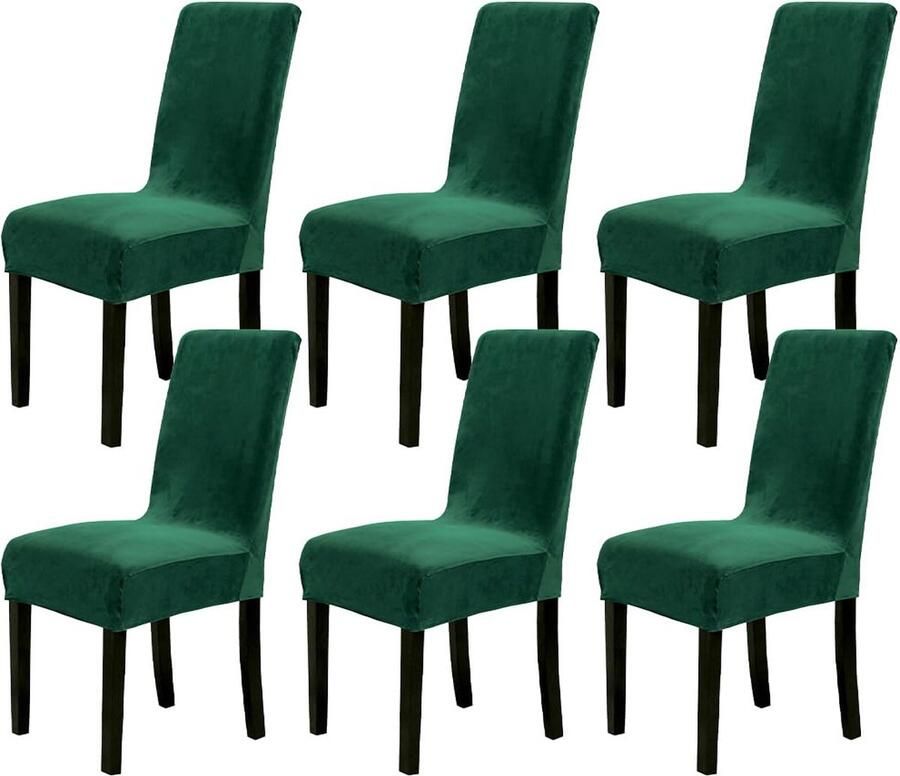 Goodivery Elegante Set van 6 Stoelhoezen voor Stoelen en Gelegenheden in Luxe Stijl