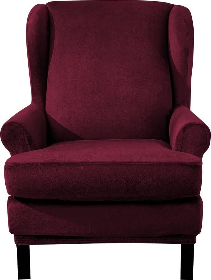 Goodivery Elegante Wijnrode Fluwelen Stoelhoes voor Optimaal Zitcomfort