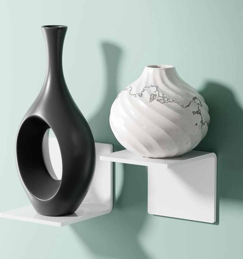 Goodivery Elegante Zwevende Wandrekken Set van 2 voor Stijlvolle Opbergruimte