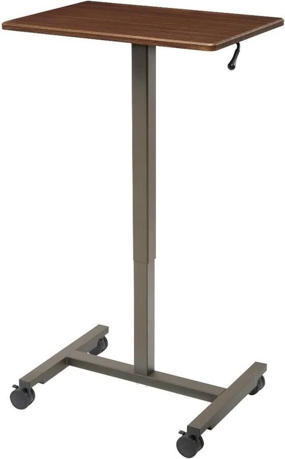 Goodivery Ergonomische Verrijdbare Statafel met Pneumatische Hoogteverstelling voor Flexibel Werken