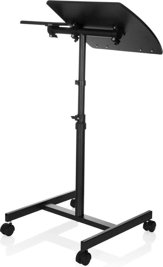 Goodivery Ergonomische Verstelbare Laptoptafel met Muisplank en Wielen voor Flexibel Werken