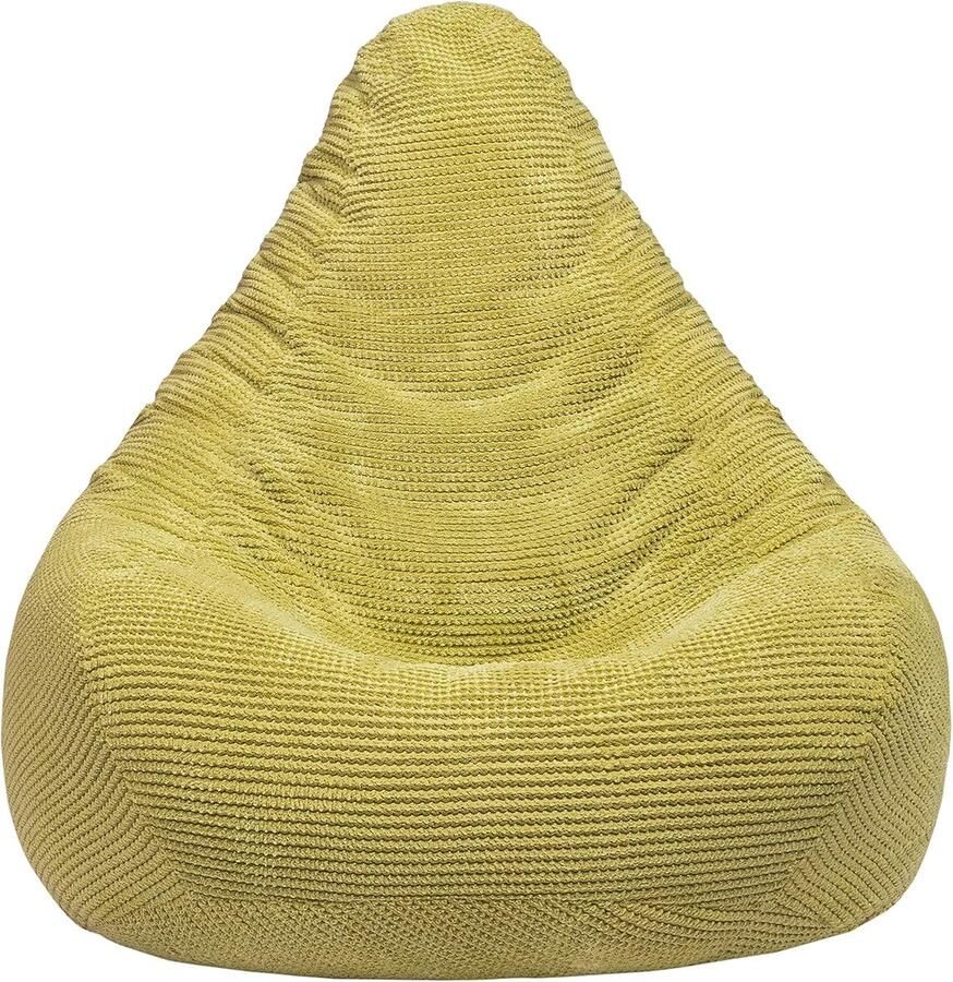 Goodivery Ergonomische Zitzak voor Volwassenen met Rugleuning en Comfortabele Corduroy Stof