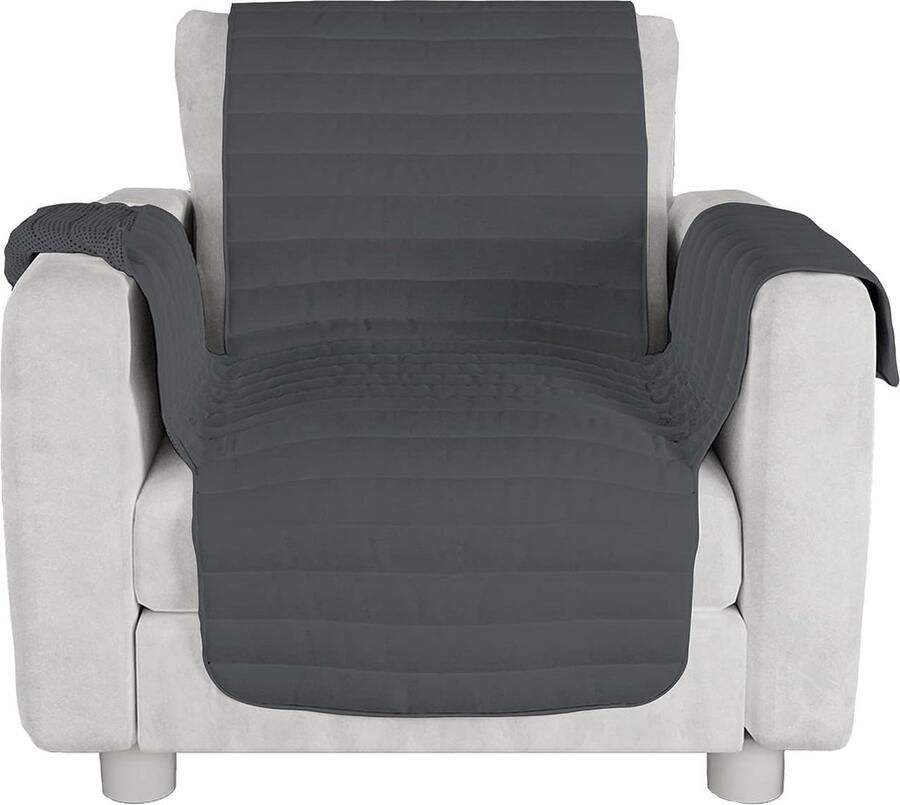 Goodivery Extra Comfortabele Anti-Slip Bankhoes in Donkergrijs voor Eénzitter