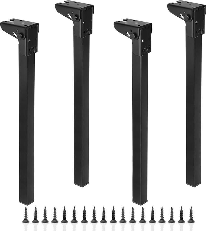 Goodivery Foldbare Tafelpoten van 40 cm voor Meerdere Meubeltoepassingen met Eenvoudige Montage