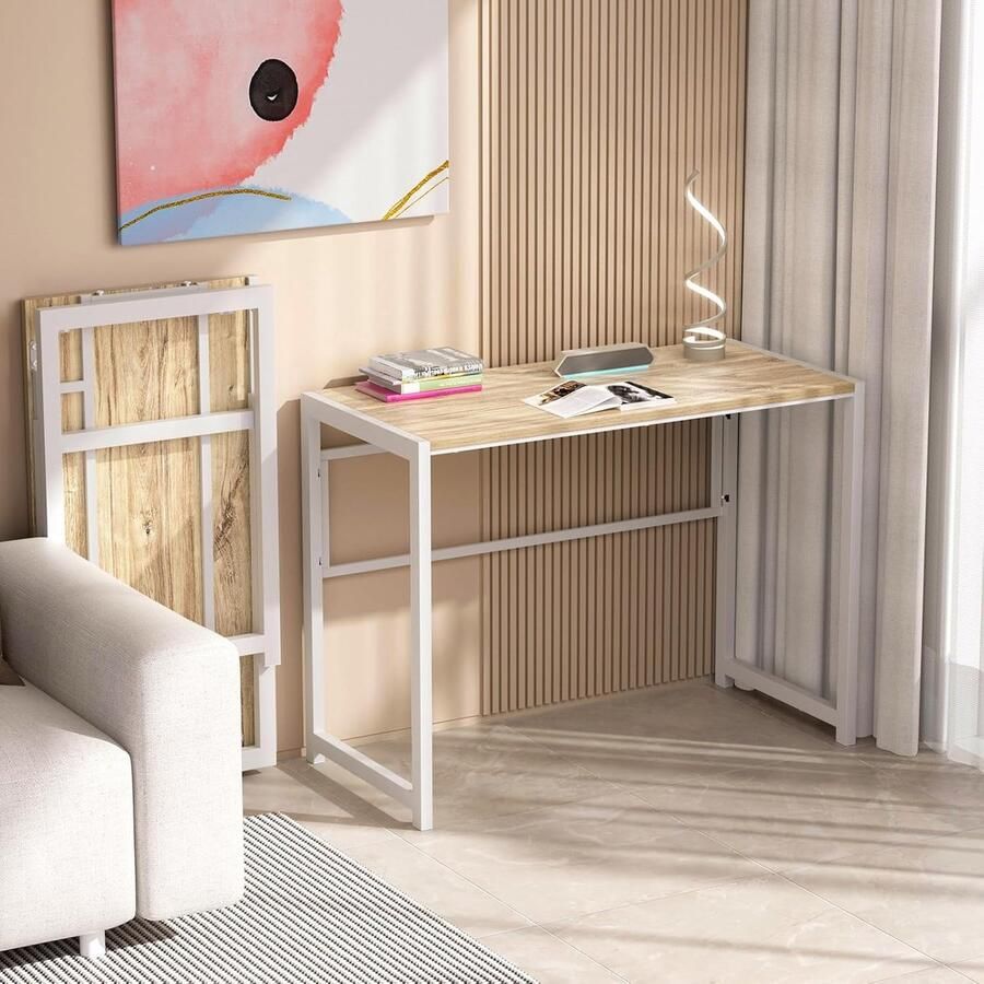 Goodivery Funktioneel en Compact Opvouwbaar Bureau voor Thuis en Kantoor Geen Montage Nodig