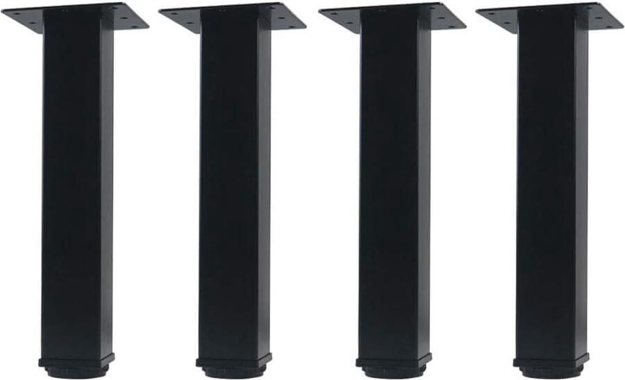 Goodivery Furniture Steunpoot Set van Vier voor Meubels met Verstelbare Hoogte