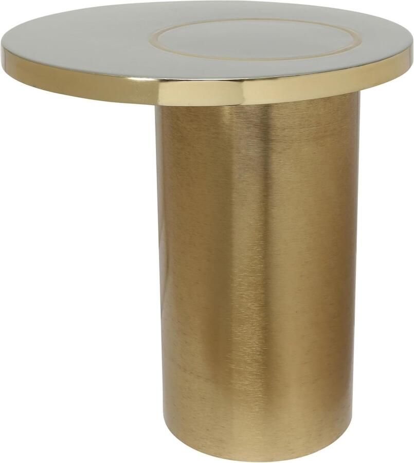 Goodivery Handgemaakte Art Deco Bijzettafel in Olijf Goud Duurzaam IJzer Stijlvol Voor Woonkamer en Slaapkamer