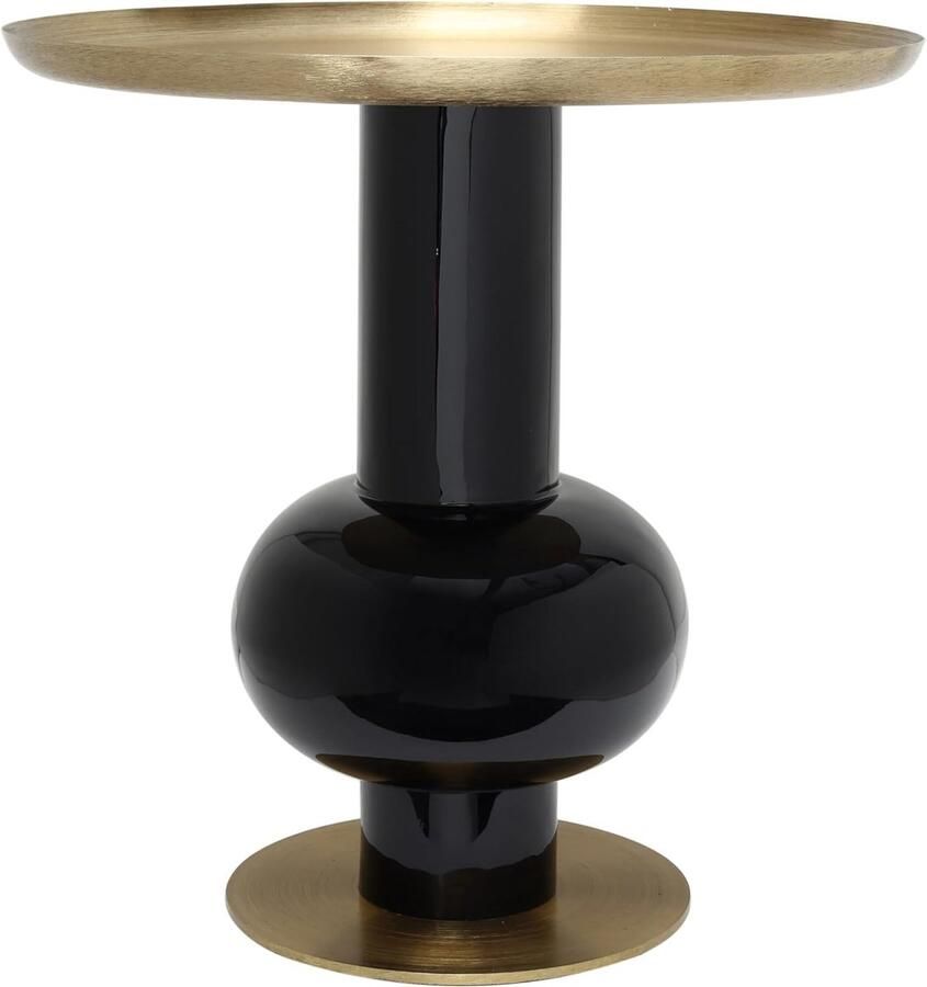 Goodivery Handgemaakte Robuuste Bijzettafel Van IJzer Met Verhoogde Rand Voor Woonkamer