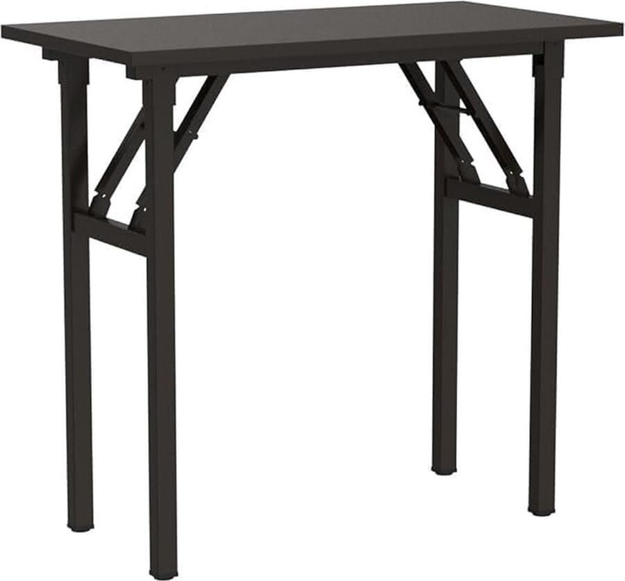 Goodivery Handige en Compacte Opvouwbare Tafel voor Kantoor en Thuis 80 x 40 cm Zwart