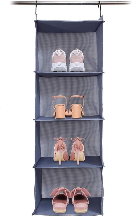Goodivery Handige Hangende Kast Organizer met 4 Compartimenten voor Kleding en Accessoires