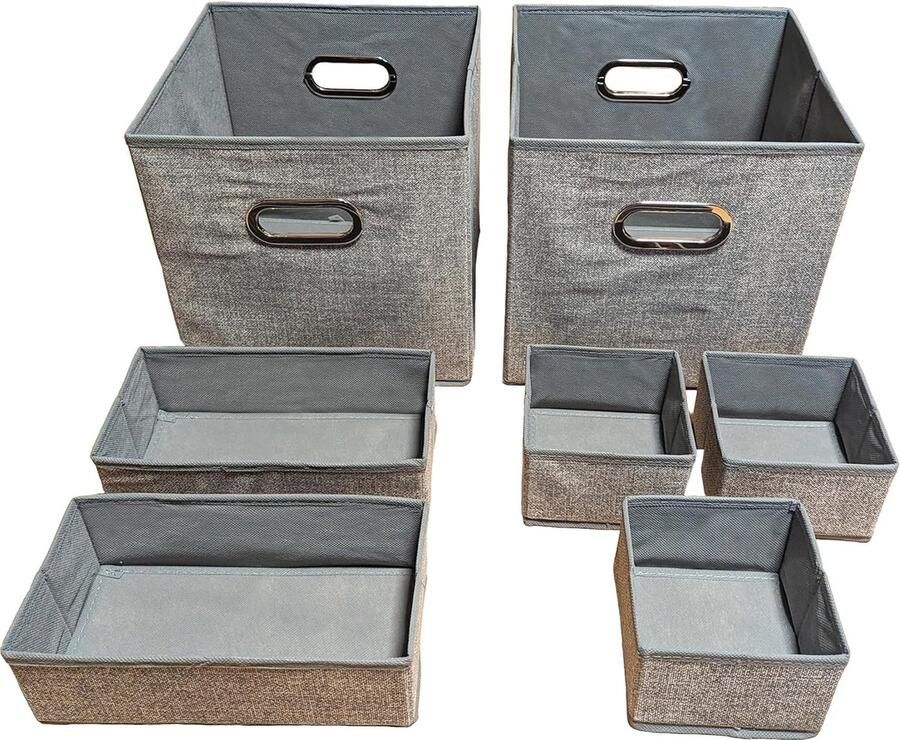 Goodivery Handige Opbergdozen Set van 7 voor Efficiënt Organiseren in Drie Verschillende Maten