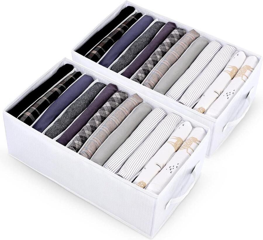 Goodivery Handige Opvouwbare Kledingorganisator met 12 Vakken voor Kast en Lade