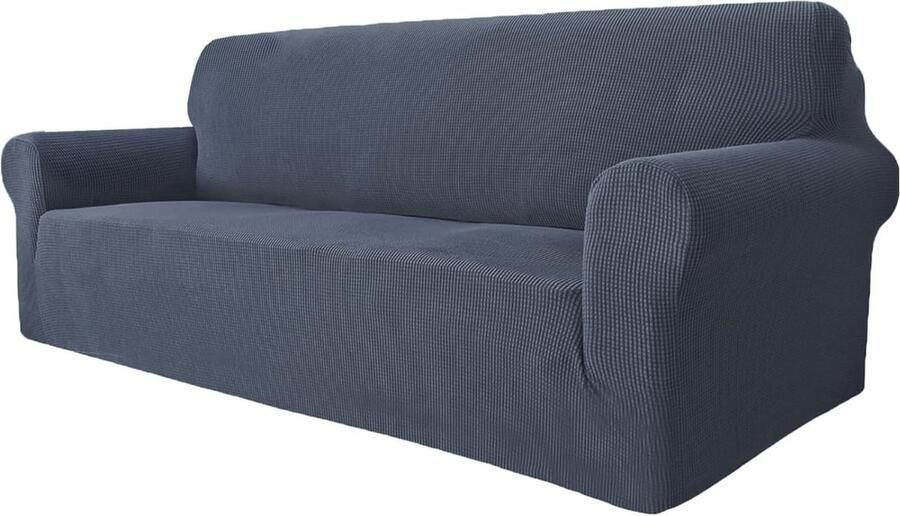 Goodivery Hoogwaardige Rekbare Bankhoes voor Driezitbank in Stijlvolle Grijze Kleur