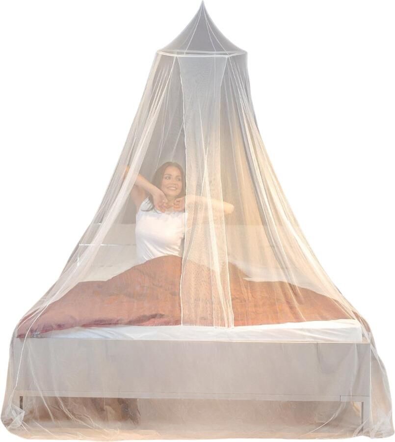 Goodivery Klamboe 2 Persoons Buiten & Thuis Vliegennet Voor Tweepersoonsbed & Eenpersoonsbed Muskietennet Reizen Bedgordijn Bescherming Tegen Muggen Vliegen & Insecten Wit 222x96x930cm