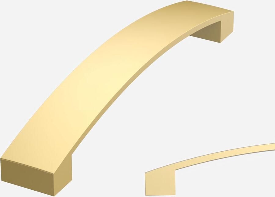 Goodivery Klassieke Geborsteld Gouden Meubelgrepen Set van 10 voor Kasten en Lades