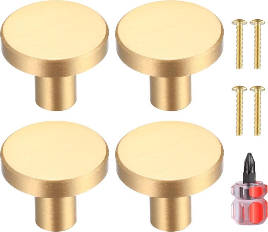 Goodivery Klassieke Metalen Kastknoppen Set van 4 voor Luxe Meubelvernieuwing