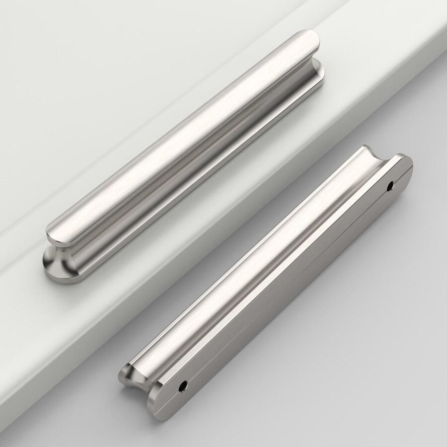 Goodivery Klassieke Set van 10 Handvatten voor Meubels in Elegant Geborsteld Nikkel Ontwerp