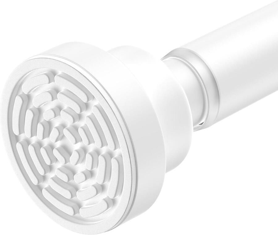 Goodivery Klemstang gordijnrail zonder boren telescopische stang douchestang zonder boren geschikt voor badkamer raam kledingkast 1 stuk-116-198 cm Wit