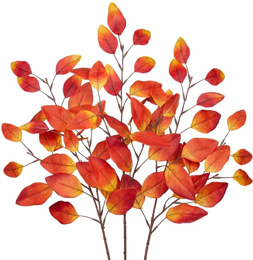 Goodivery Kunstmatige Eucalyptus Herfsttakken voor Sfeervolle Interieurdecoratie in Huis en Tafel