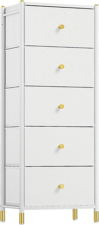 Goodivery Ladekast Ladenkast Ladekasten Opbergladen Lederen opslag Lederen opbergladen Wit 45 5 x 30 x 119 5 cm