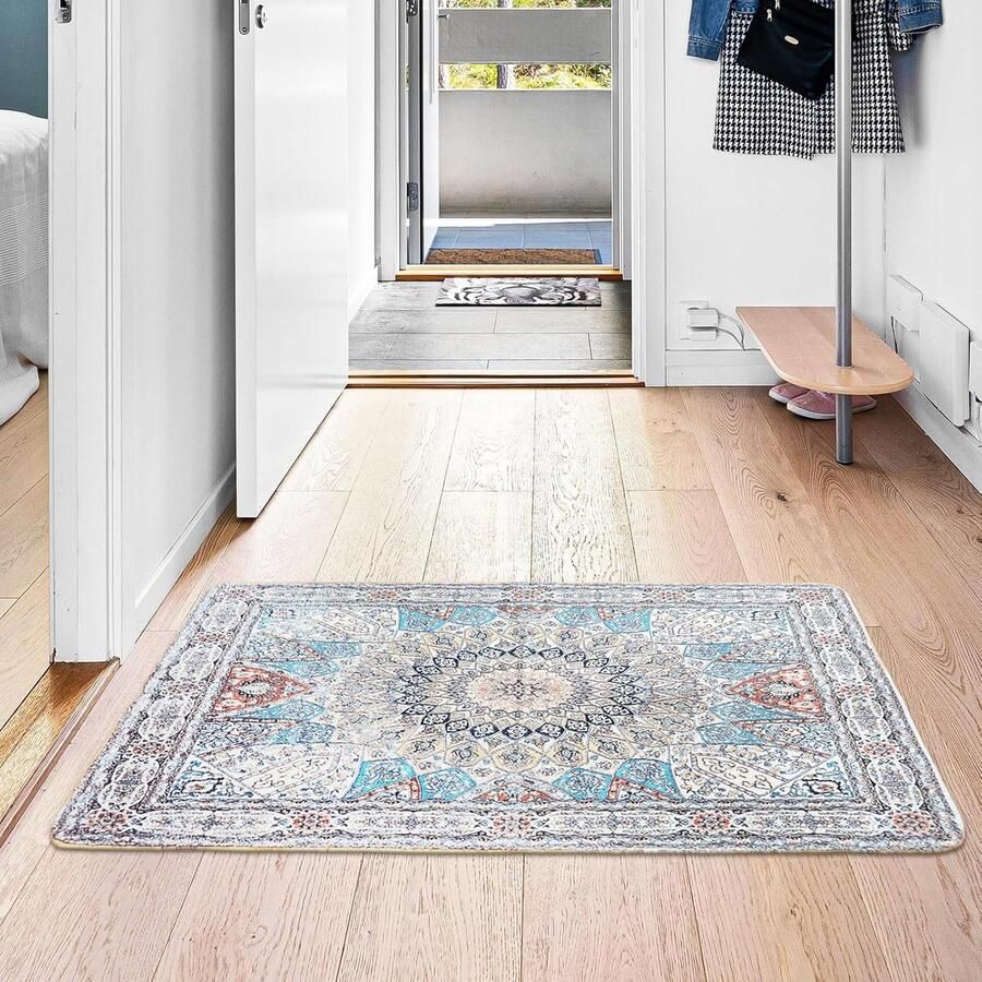 Goodivery Luxueus en Stijlvol Vloerkleed voor Slaapkamer Woonkamer en Keuken Wasbaar en Antislip 60 x 100 cm