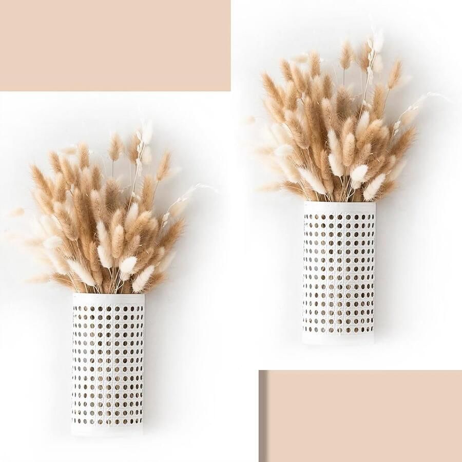 Goodivery Metalen Wandvaas Set van 2 voor Moderne en Boheemse Wanddecoratie